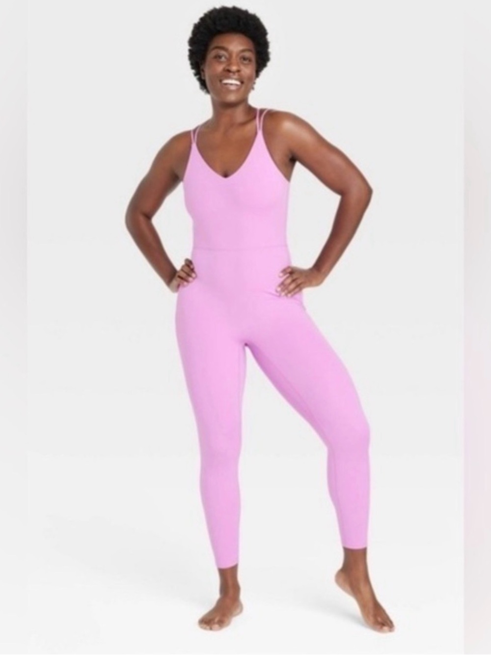 All in Motion Women’s Hot Pink Yoga Jumpsuit Size Small One Piece Activewear